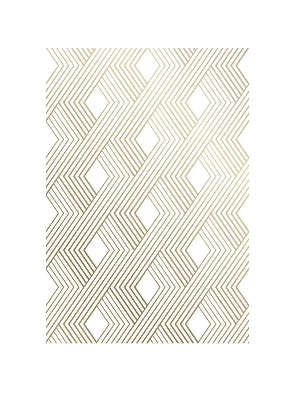 Peel and Stick Wallpaper Sheets 11 in. x 16 in. Gold Woven Geometric, Qty 24 NIB